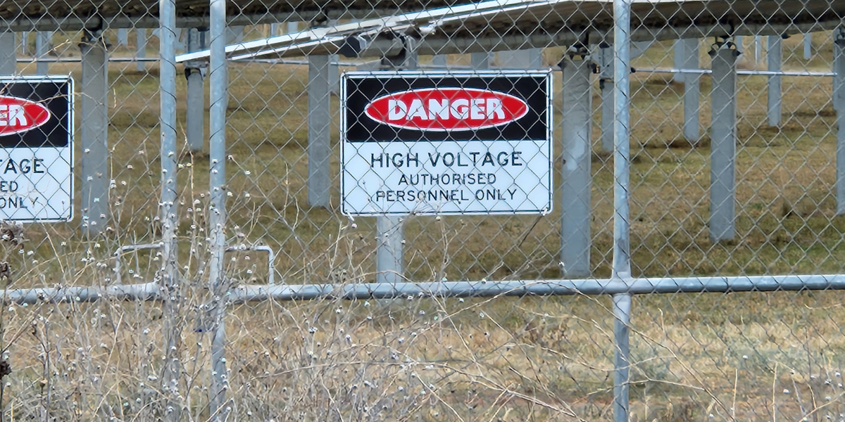 Solar farm fencing