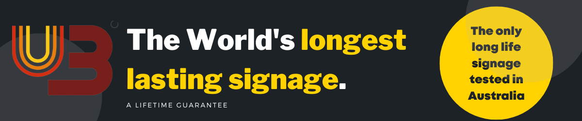 U3 The worlds longest lasting signage banner