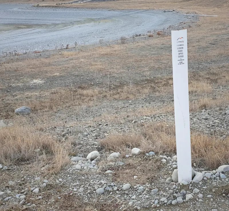 metal powder coated marker post